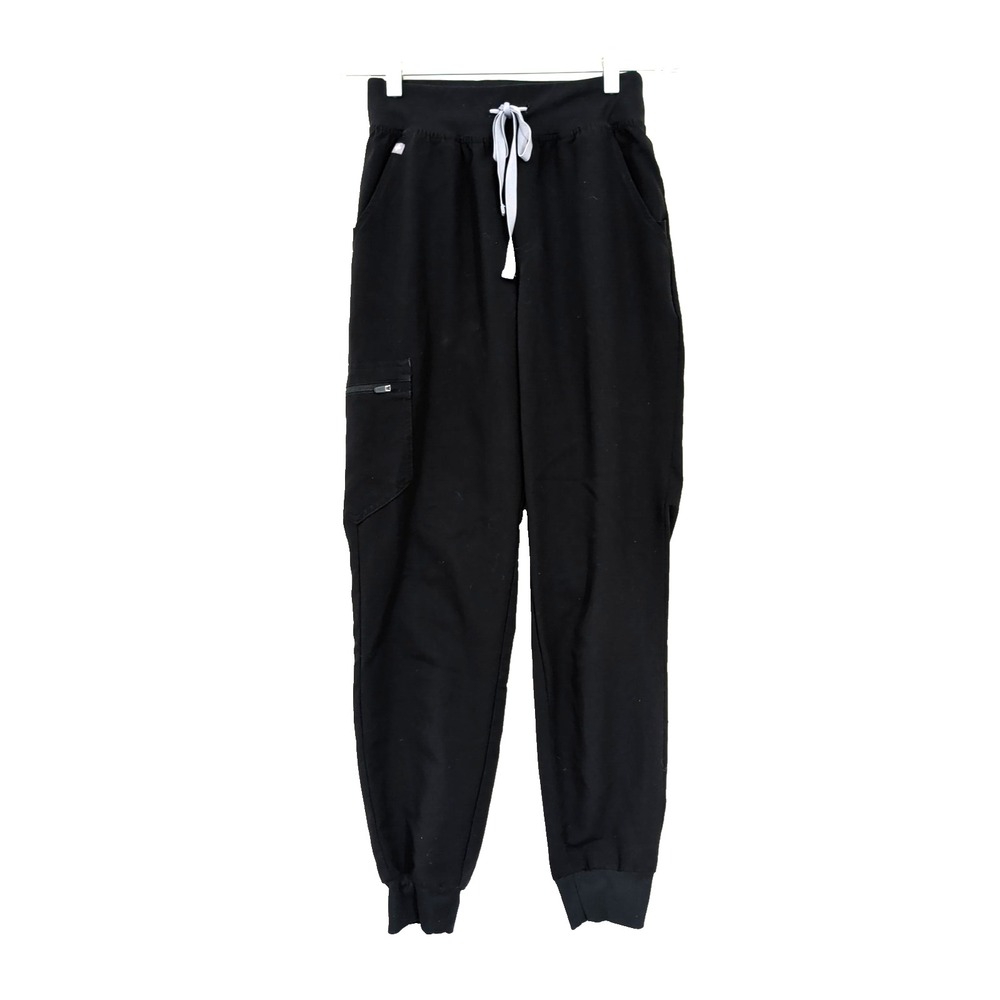 Figs Scrub Pants Womens XS Black Zamora Jogger Technical Collection Nurse